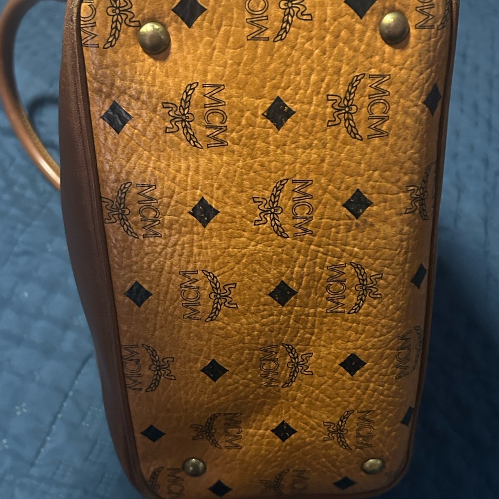 MCM Cognac Leather Women's Bag - Picture 6 of 8